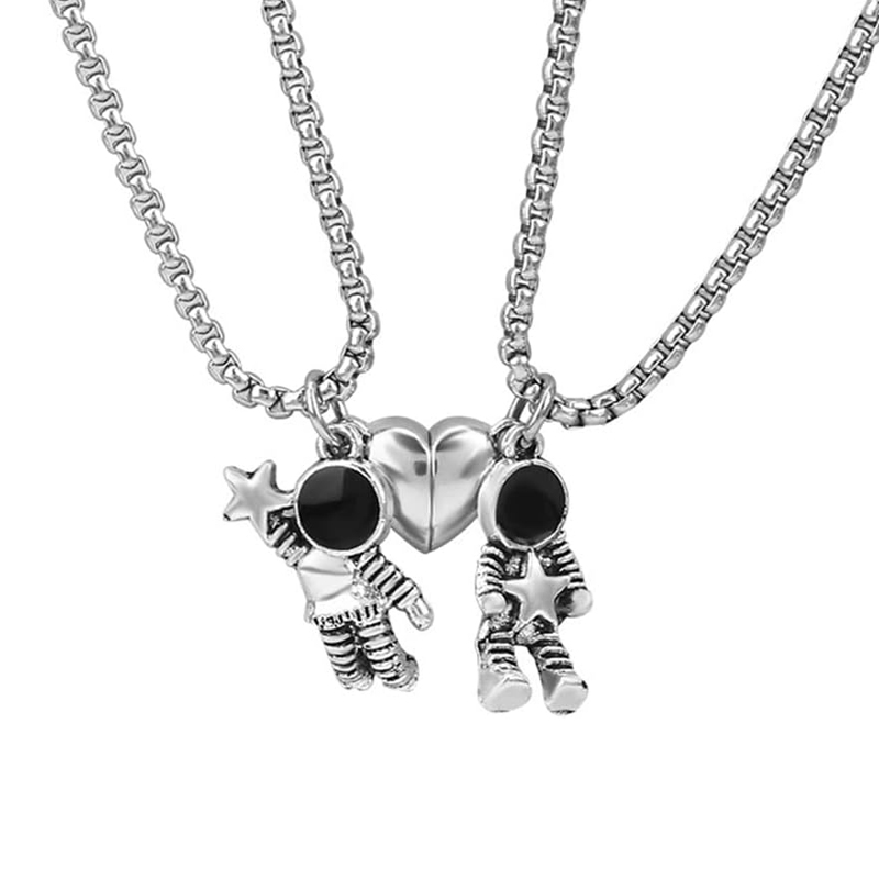 Magnetic Couple Matching Necklaces - 2 Pcs 천문학 우주인 일치하는 자기