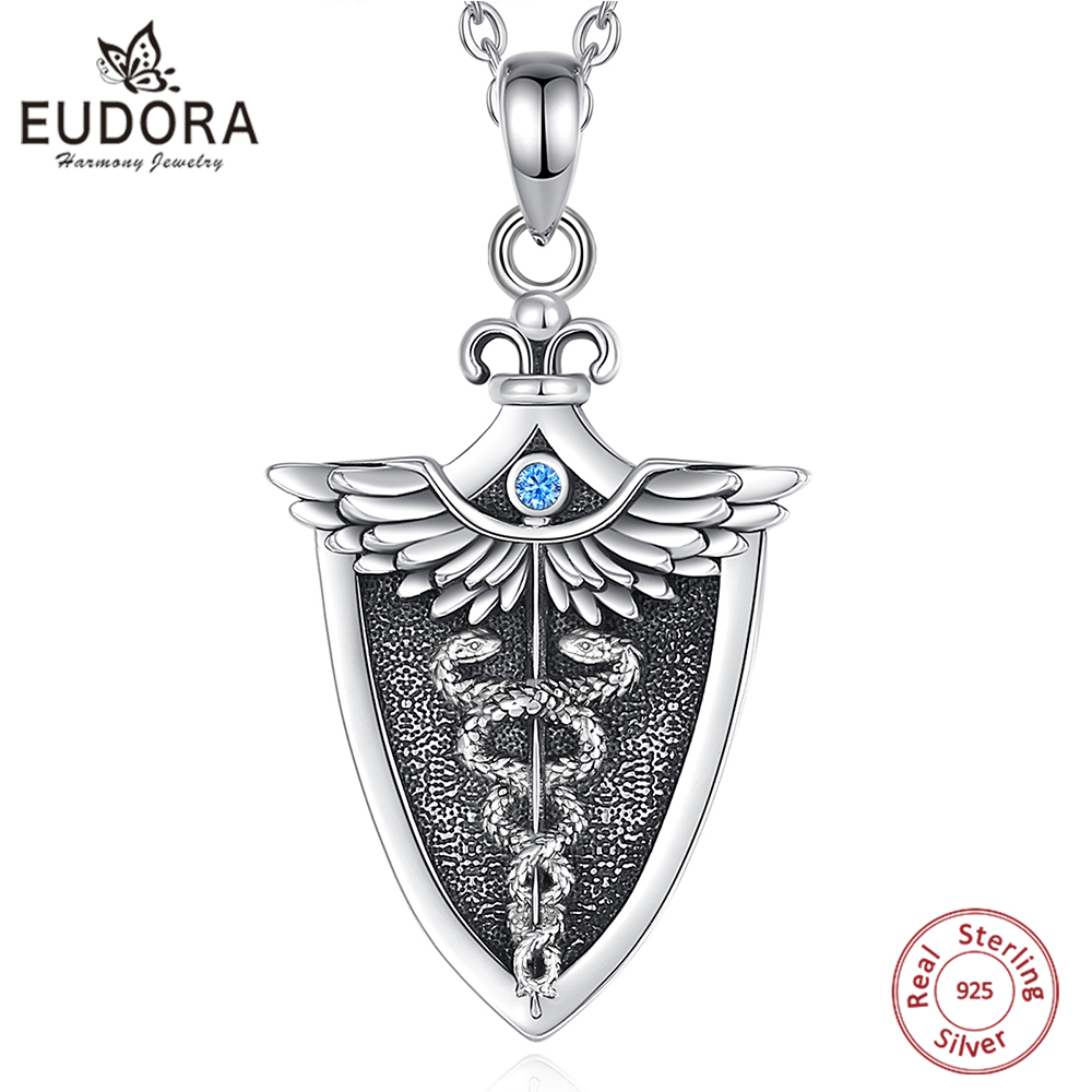 925 Sterling Silver Chain Necklace Men - Eudora 남성용 오리지널 925 스털링 실버