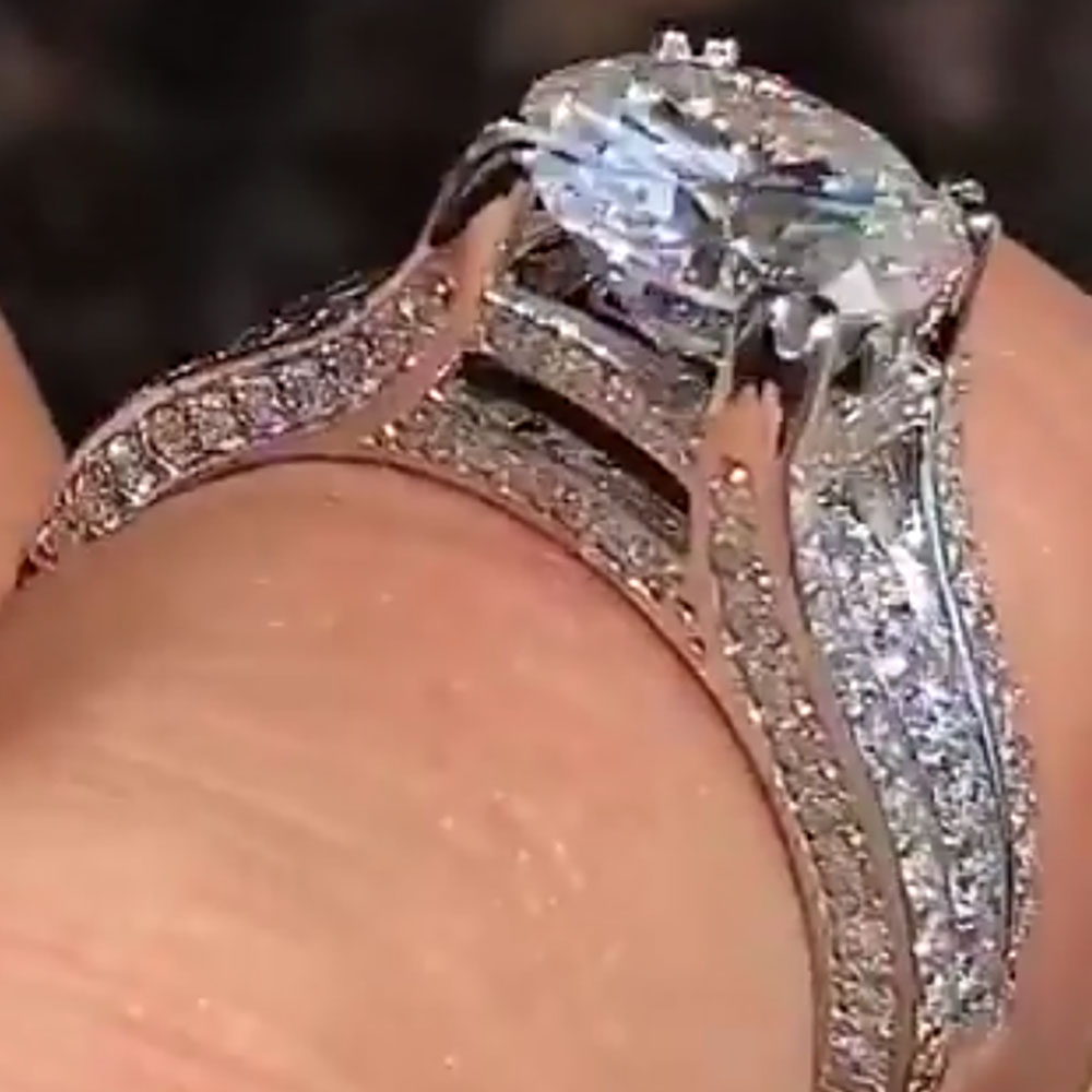 맞춤 제작 14K 화이트 골드 여성 남성 웨딩 파티 기 - Moissanite Engagement Ring 1 Carat 리뷰 및 가격