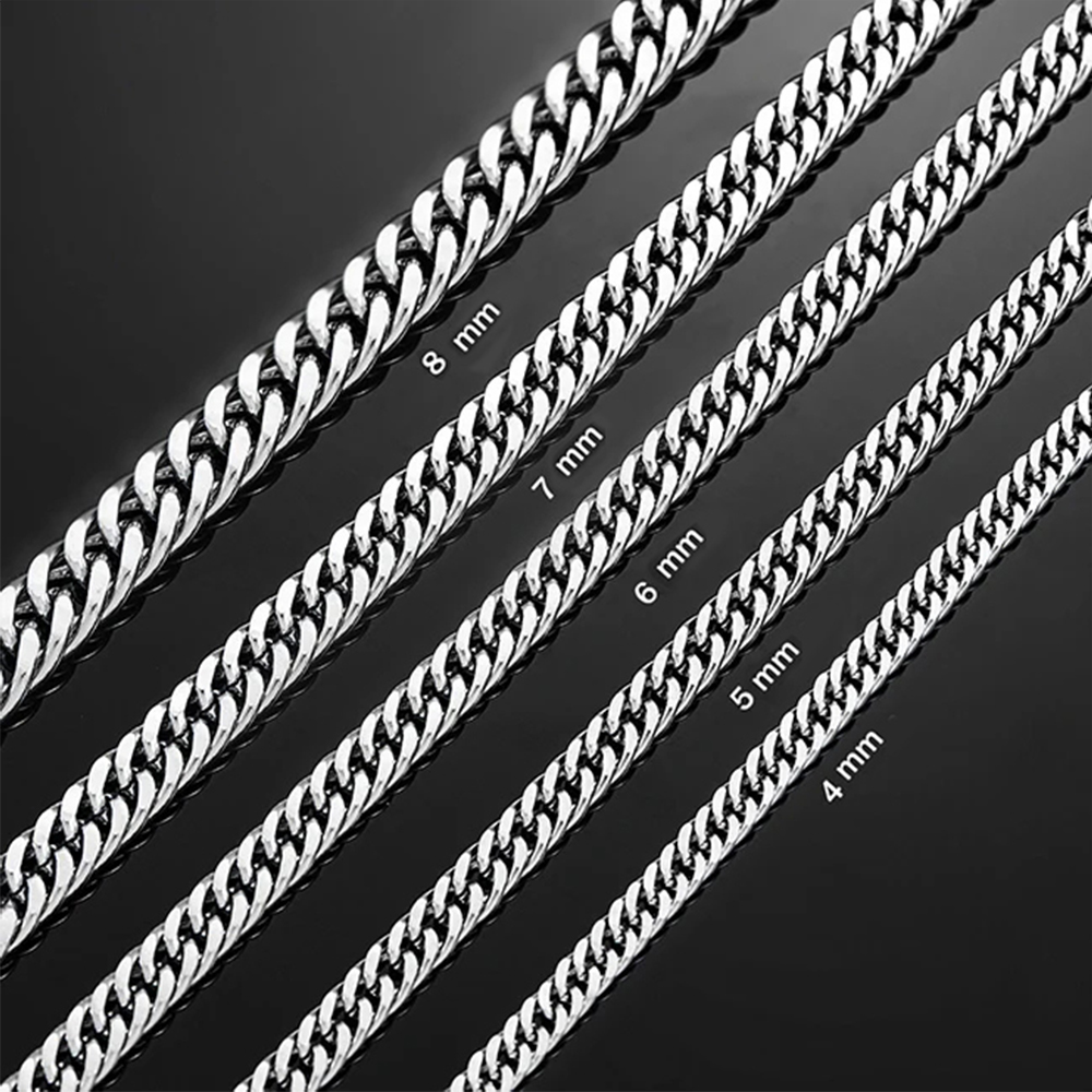 HIYEE 3mm/4mm/5mm/6mm/7mm/8mm  - Cuban Link Chain 12Mm 리뷰 및 가격
