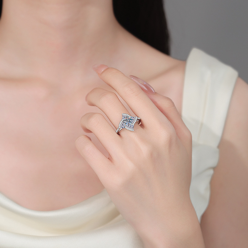 Apaison 스파클링 1 캐럿 D 컬러 모이사나이트  - Moissanite Engagement Ring 1 Carat 리뷰 및 가격