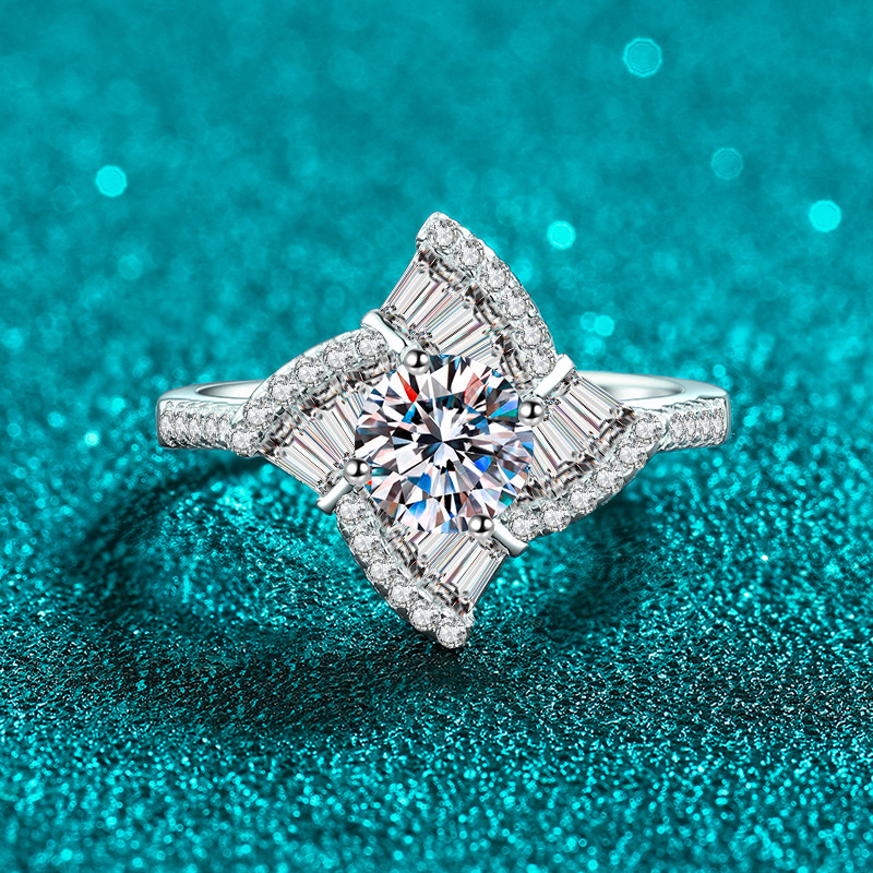 Apaison 스파클링 1 캐럿 D 컬러 모이사나이트  - Moissanite Engagement Ring 1 Carat 리뷰 및 가격
