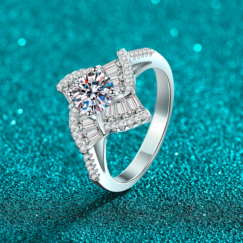 Apaison 스파클링 1 캐럿 D 컬러 모이사나이트  - Moissanite Engagement Ring 1 Carat 리뷰 및 가격