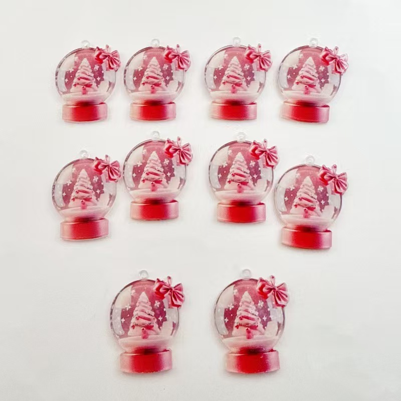 10pcs 인기있는 유럽과 미국의 아크릴 크리스마스 스 - Earrings 리뷰 및 가격