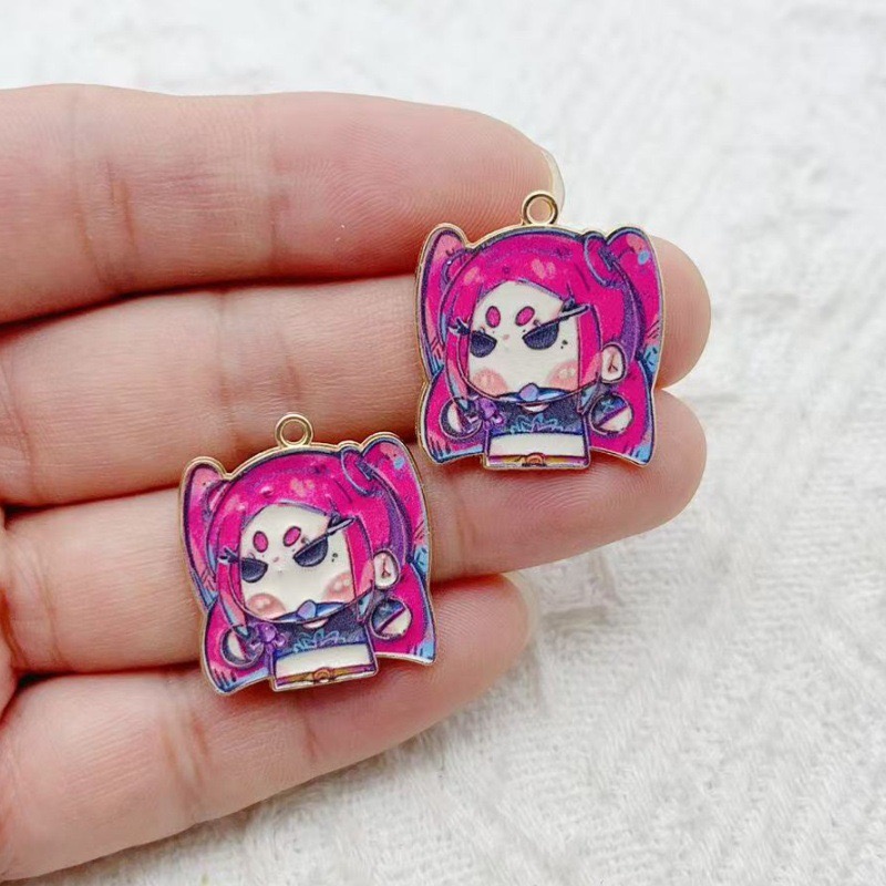 10개 만화 애니메이션 펜던트 오일 드롭 합금 DIY  - Earrings 리뷰 및 가격
