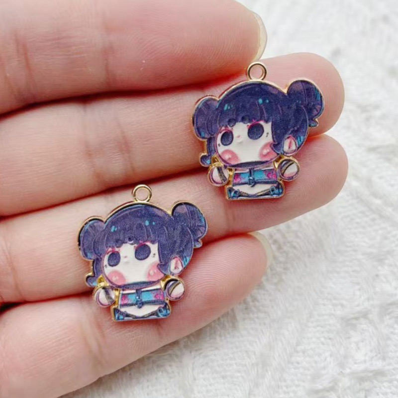 10개 만화 애니메이션 펜던트 오일 드롭 합금 DIY  - Earrings 리뷰 및 가격
