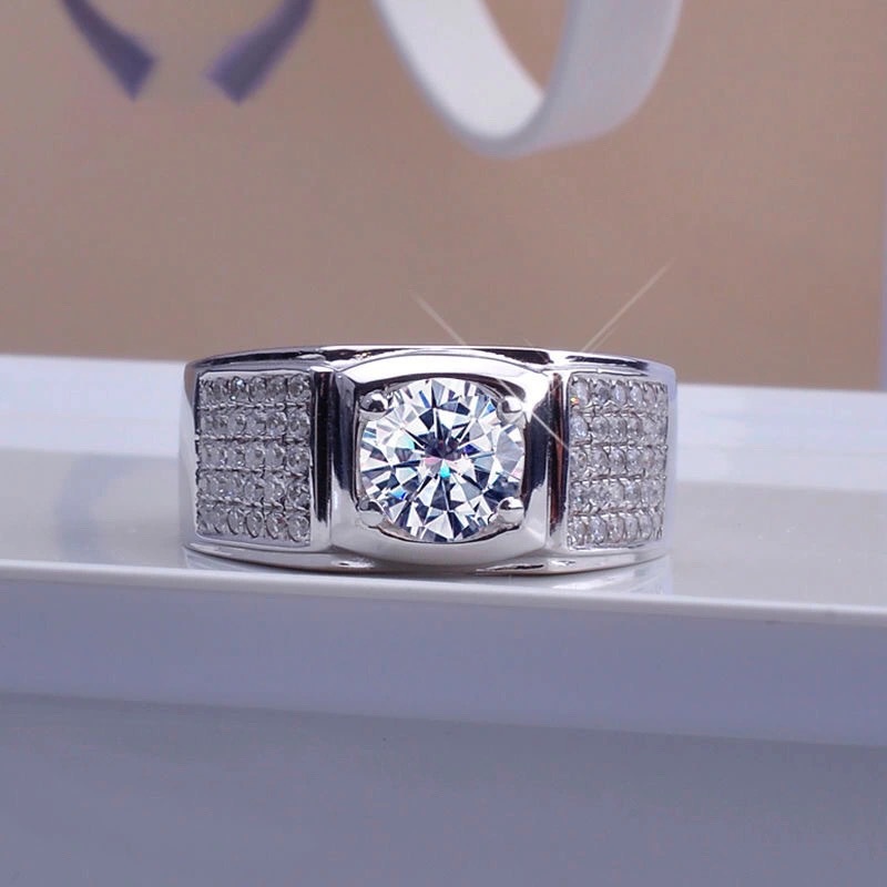 새로운 네 발톱 시뮬레이션 Moissanite 1 캐럿 - Moissanite Engagement Ring 1 Carat 리뷰 및 가격