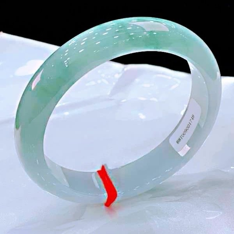 미얀마, 여성용 천연 얼음옥, 연녹색 옥 팔찌, 소녀  - Bracelets 리뷰 및 가격