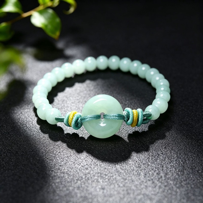천연 에메랄드 블루 워터 피스 버클 비즈 팔찌 미얀마산 - Bracelets 리뷰 및 가격
