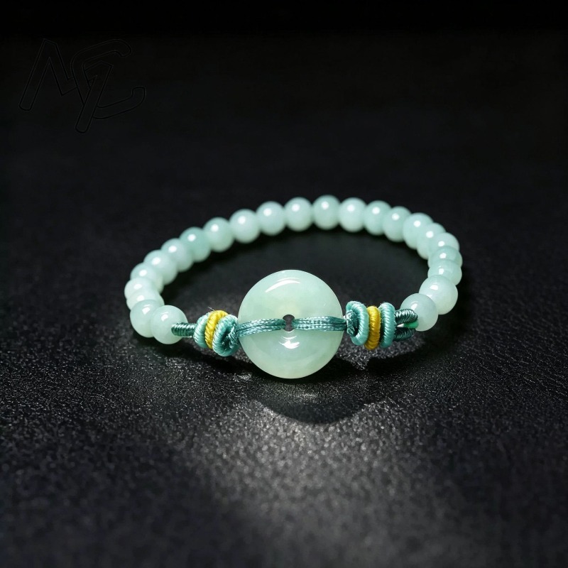 천연 에메랄드 블루 워터 피스 버클 비즈 팔찌 미얀마산 - Bracelets 리뷰 및 가격