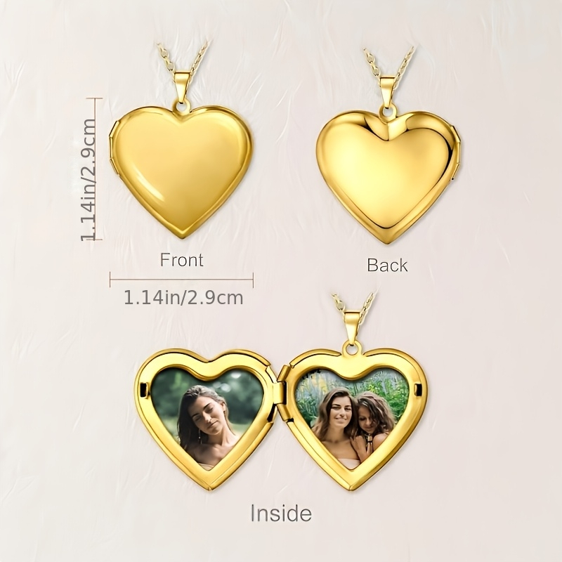 맞춤형 사진 하트 빈티지 로켓 목걸이 발자국 반려동물  - Heart Locket Necklace Photo 리뷰 및 가격