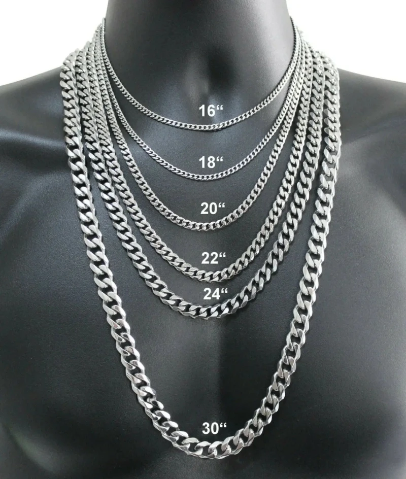 남자 925 스털링 실버 목걸이 2/4/6/8/10/1 - Cuban Link Chain 12Mm 리뷰 및 가격