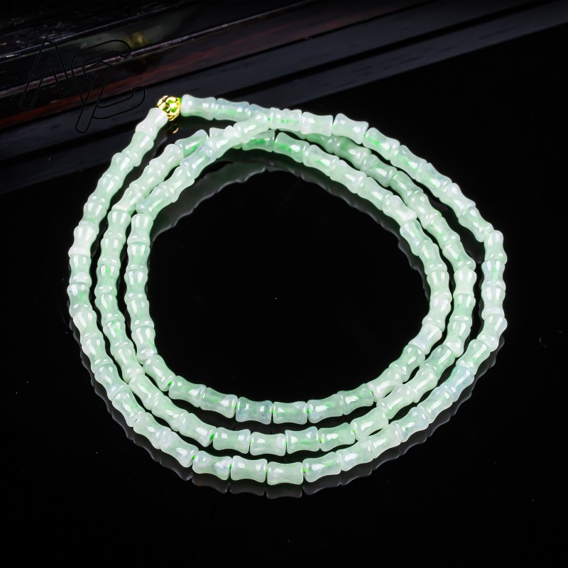 새로운 진짜 천연 좋은 옥 대나무 팔찌 목걸이 조각 참 - Bracelets 리뷰 및 가격