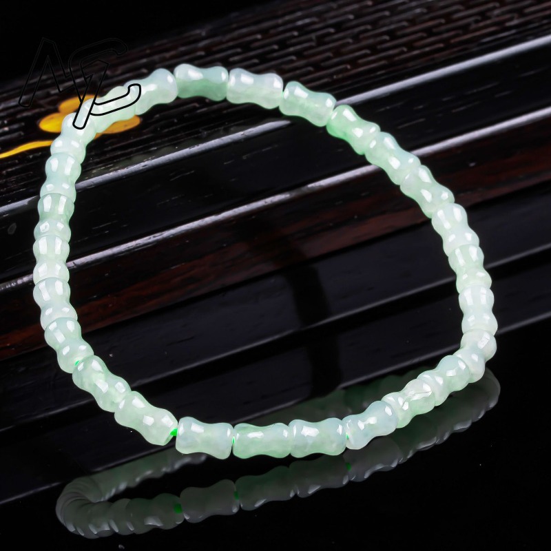 새로운 진짜 천연 좋은 옥 대나무 팔찌 목걸이 조각 참 - Bracelets 리뷰 및 가격