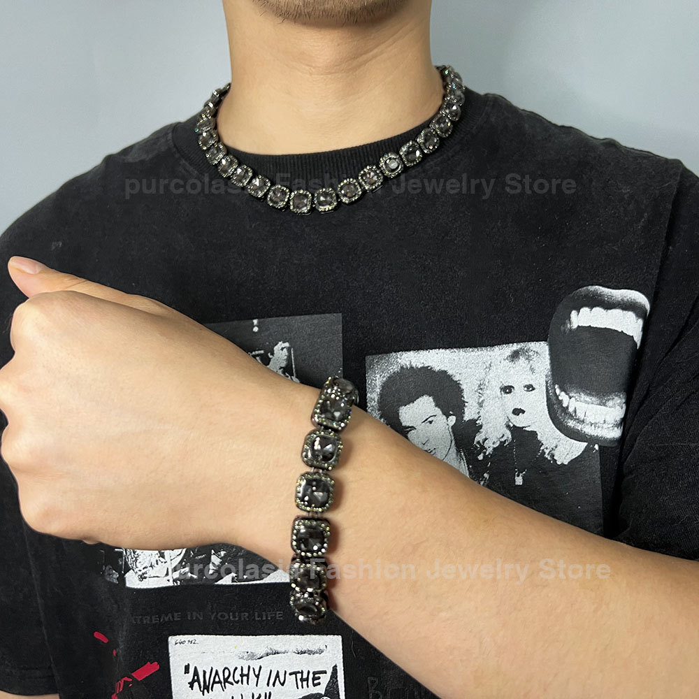 화려한 멀티 컬러 남성 여성을위한 팔찌 12mm 테니스 - Cuban Link Chain 12Mm 리뷰 및 가격