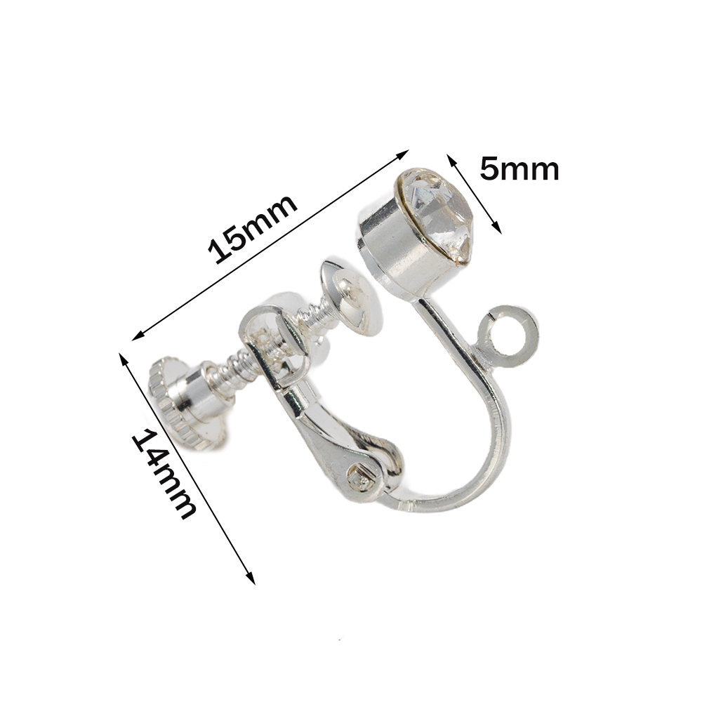 10개 황동 클립온 귀걸이 컨버터 부품 크리스탈 라인스 - Body Jewelry 리뷰 및 가격