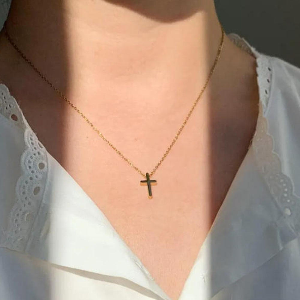 정교한 금 십자가 목걸이, 심플한 데일리 십자가 펜던트 - Cross Pendant Necklace Gold 리뷰 및 가격