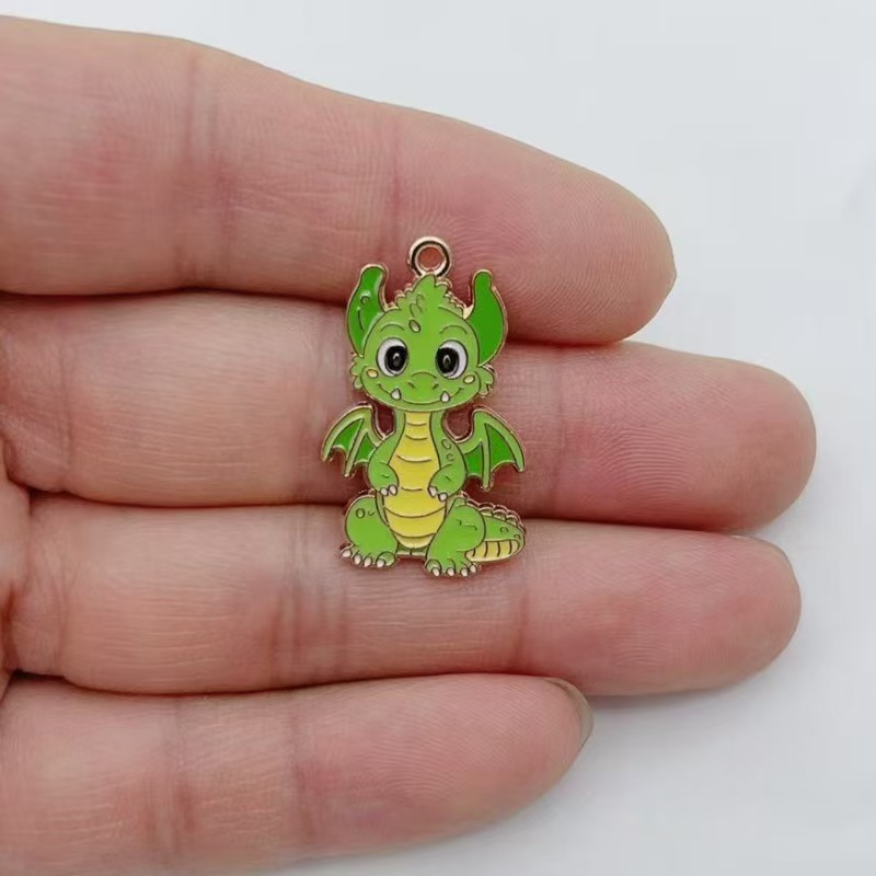 10pcs 개인화 된 작은 비행 드래곤 DIY 만화 드 - Earrings 리뷰 및 가격