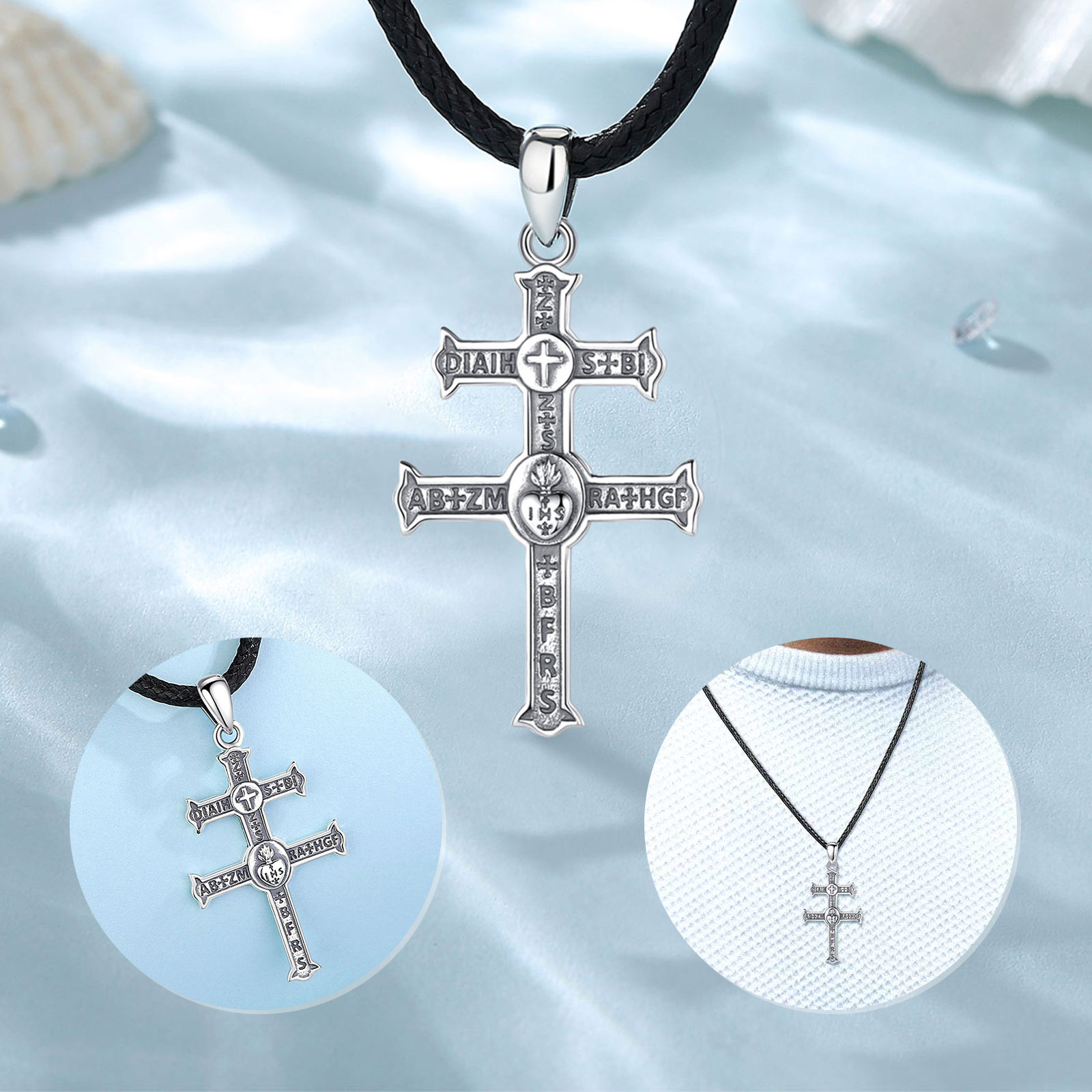 유도라 진짜 925 스털링 실버 로레인 목걸이의 십자가 - 925 Sterling Silver Chain Necklace Men 리뷰 및 가격