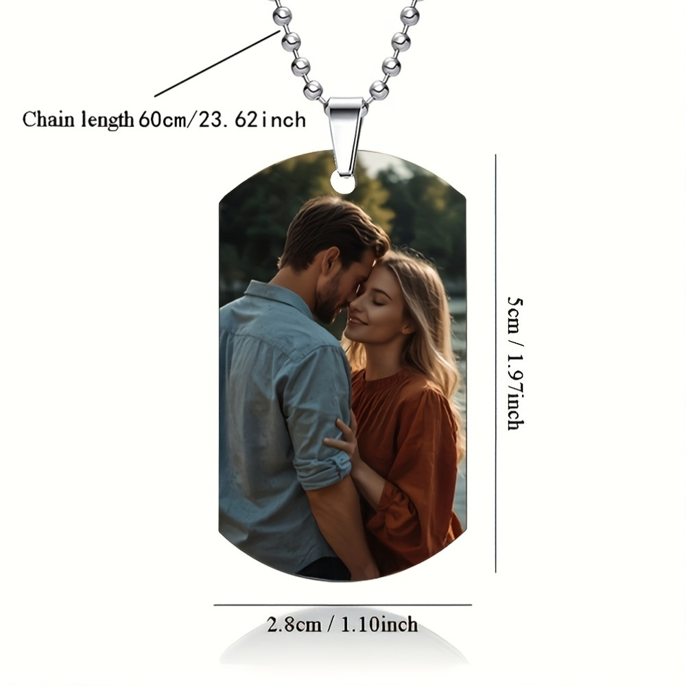 맞춤형 개인화 남성용 펜던트 목걸이, 양면 맞춤형 컬러 - Custom Name Necklace Stainless Steel 리뷰 및 가격